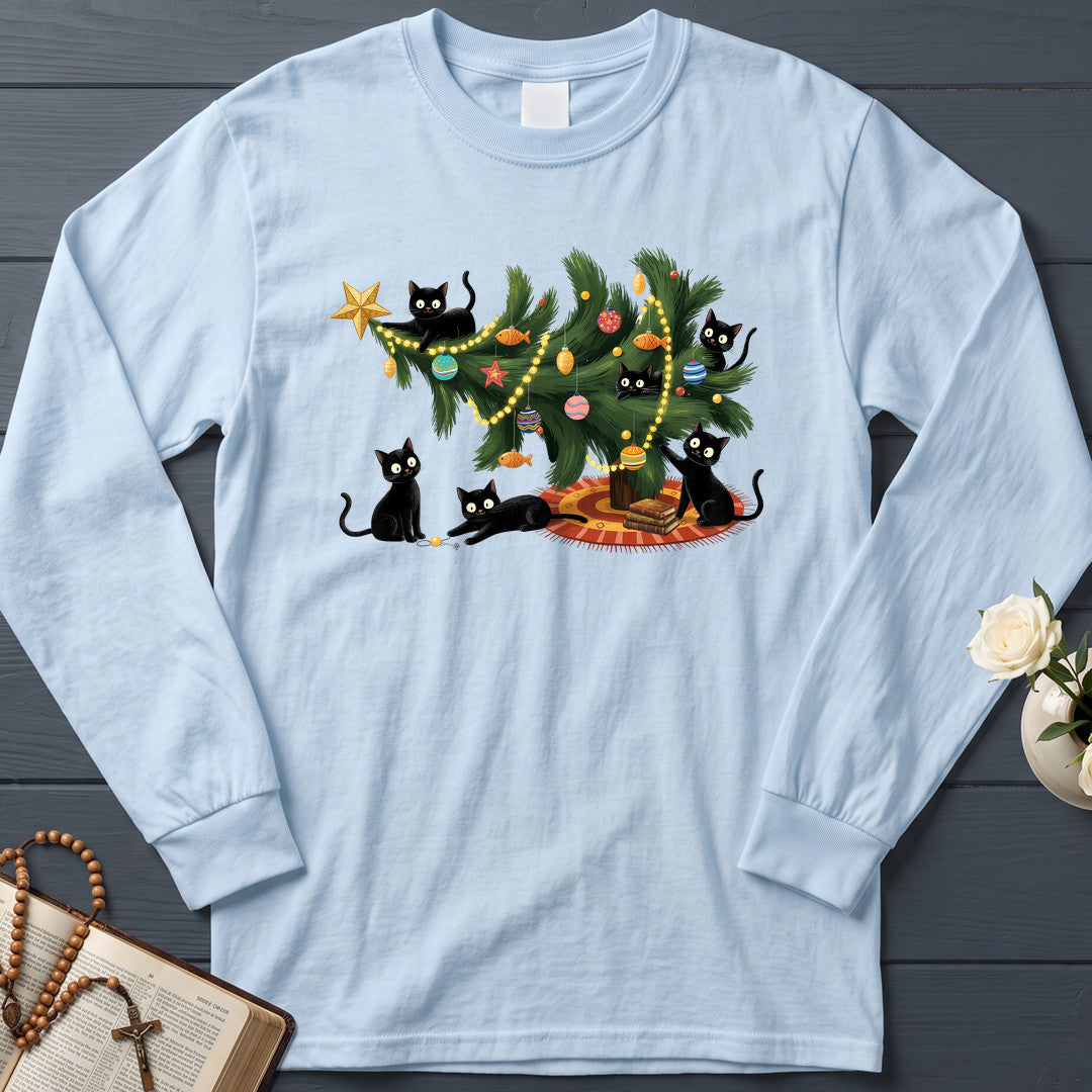 Cute Christmas Tree Cat Lover 01