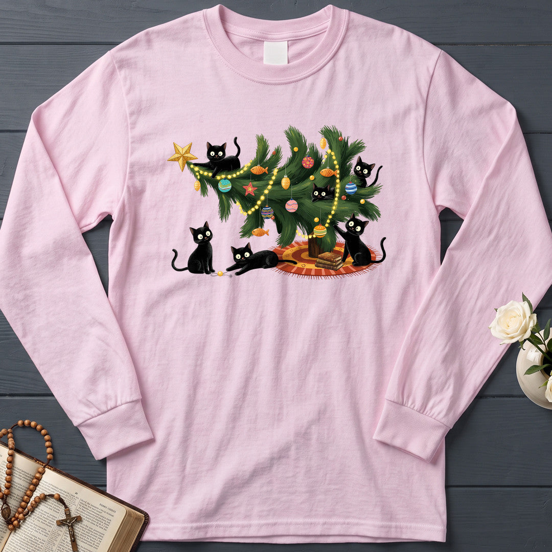Cute Christmas Tree Cat Lover 01