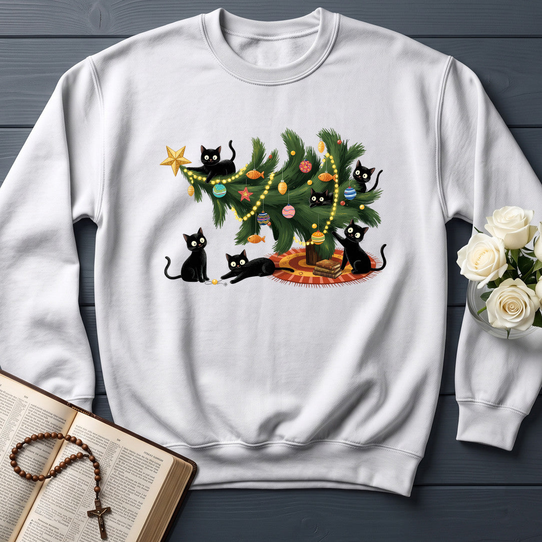 Cute Christmas Tree Cat Lover 01