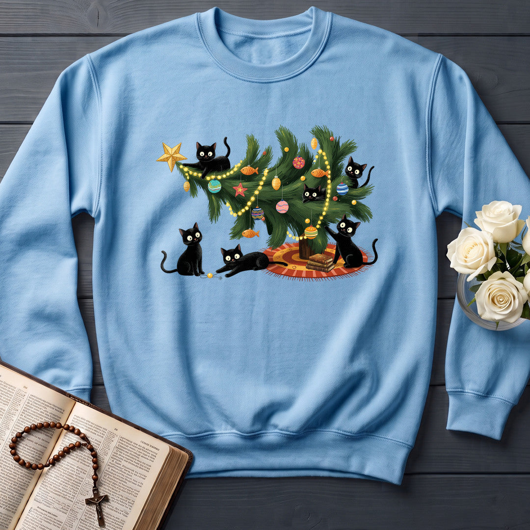 Cute Christmas Tree Cat Lover 01