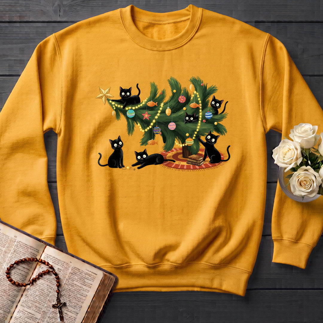 Cute Christmas Tree Cat Lover 01