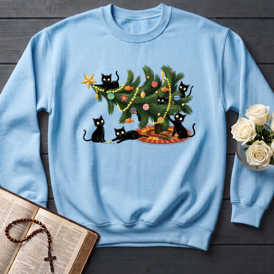 Cute Christmas Tree Cat Lover 01