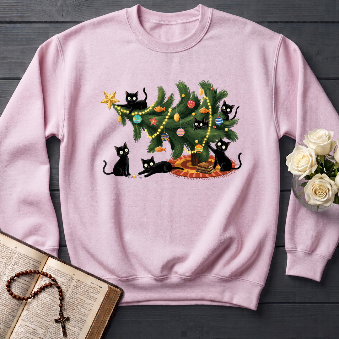 Cute Christmas Tree Cat Lover 01