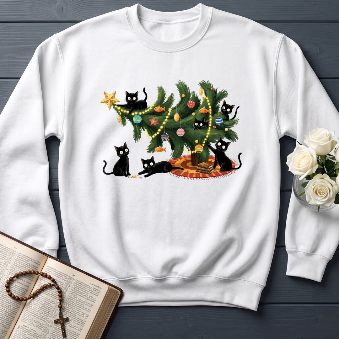 Cute Christmas Tree Cat Lover 01