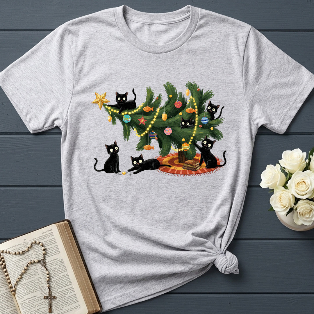 Cute Christmas Tree Cat Lover 01