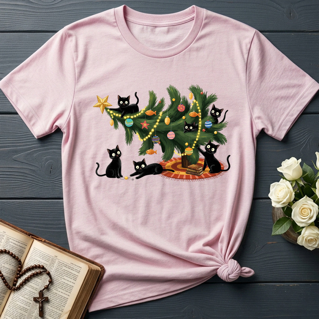 Cute Christmas Tree Cat Lover 01