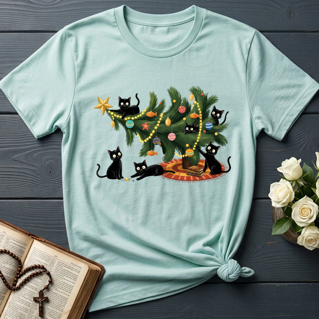 Cute Christmas Tree Cat Lover 01