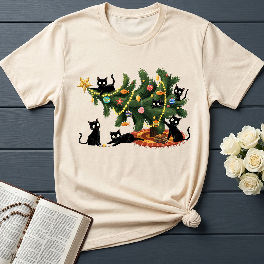 Cute Christmas Tree Cat Lover 01