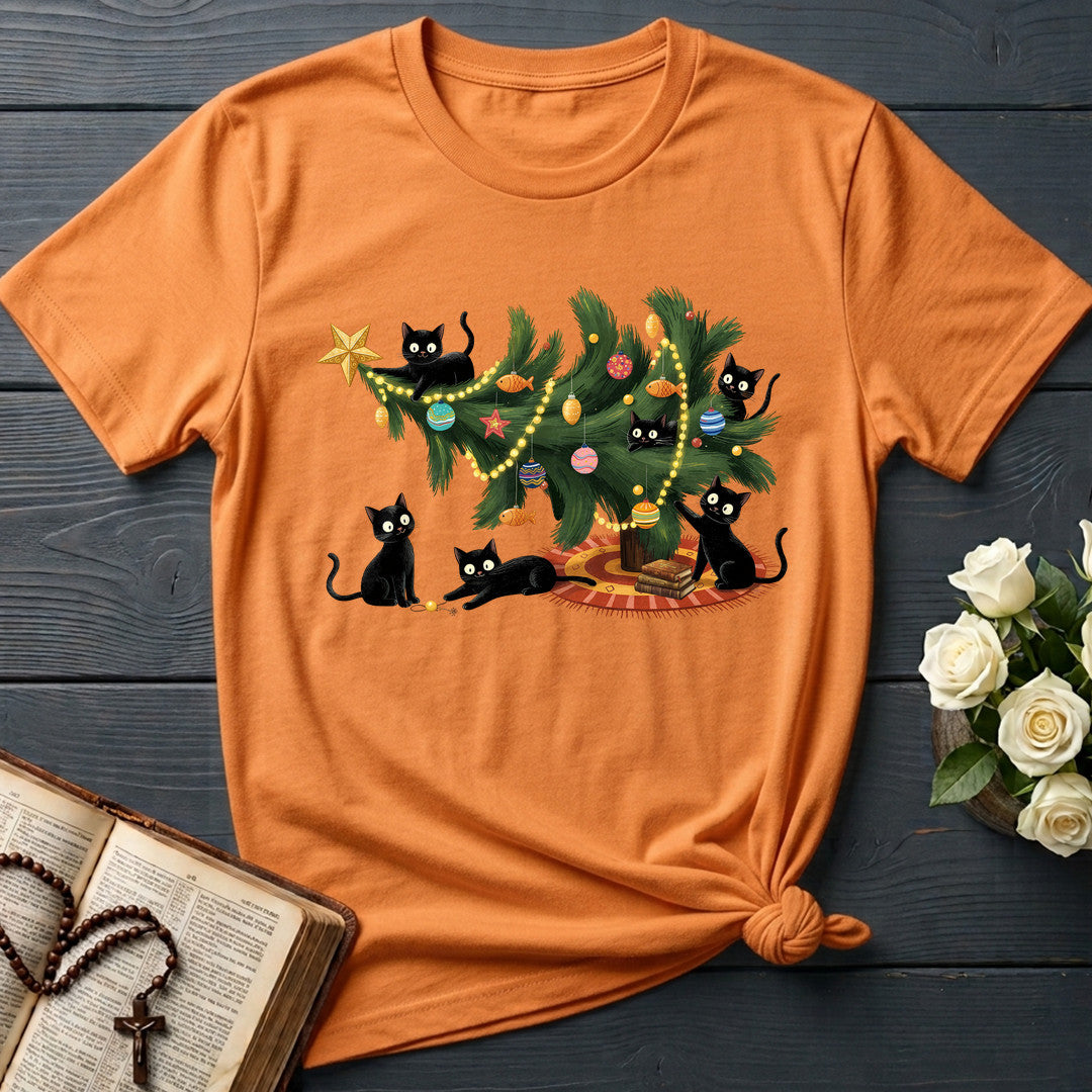 Cute Christmas Tree Cat Lover 01