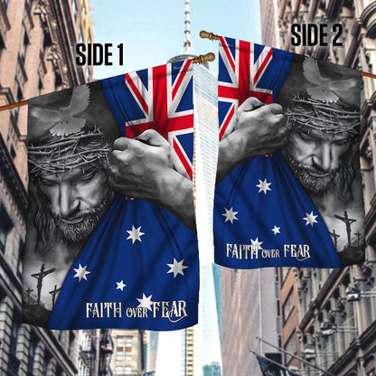 Jesus Flag Jesus Faith Over Fear Australian Flag