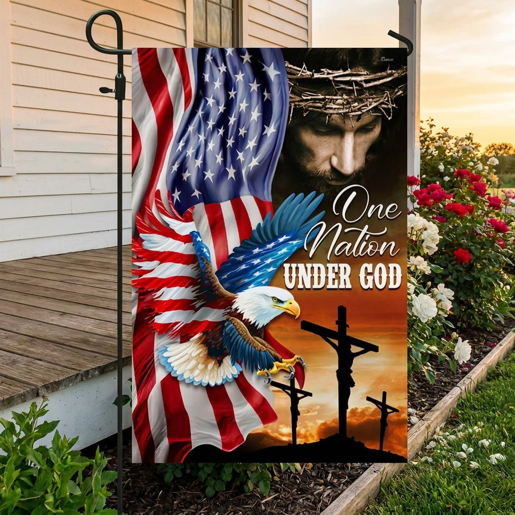 American Flag | One Nation Under God Christian Eagle Flag