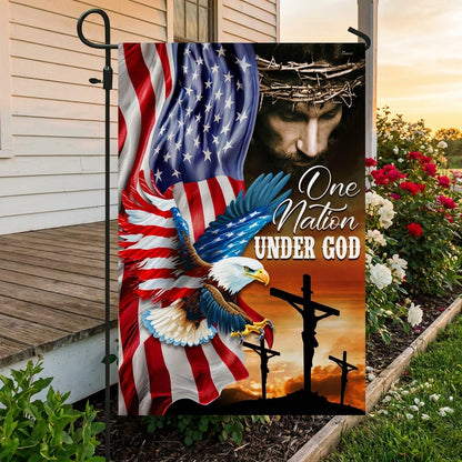 American Flag | One Nation Under God Christian Eagle Flag