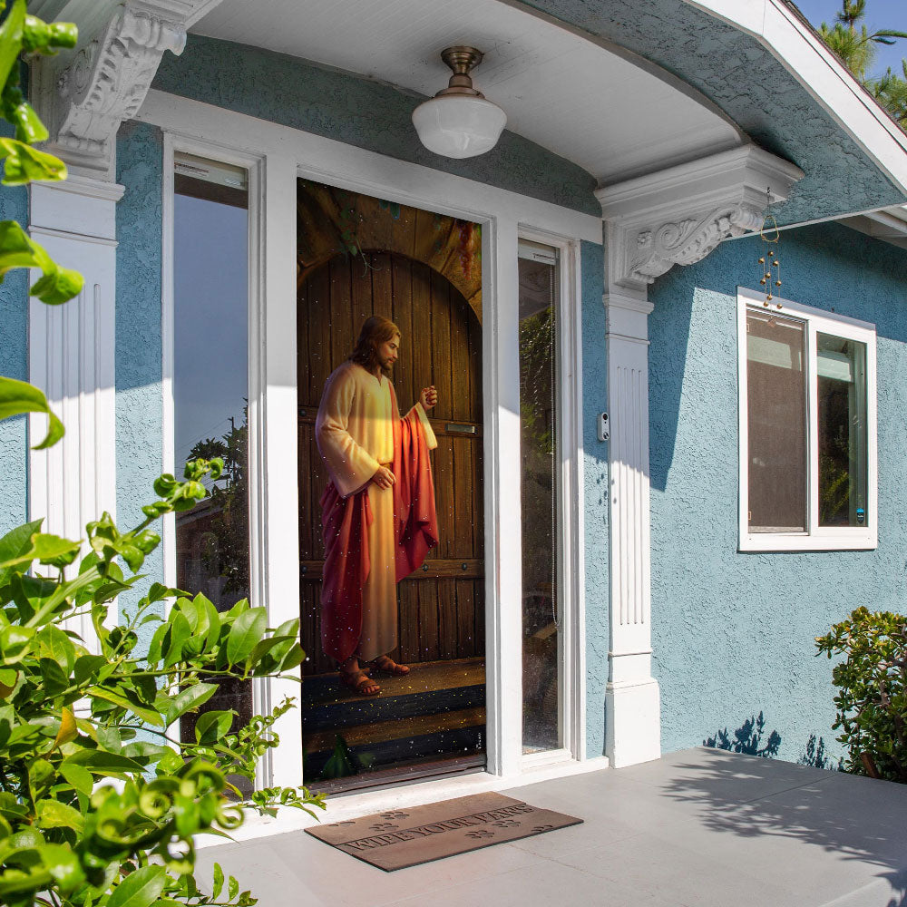 Jesus Knocking On The Door Door Cover