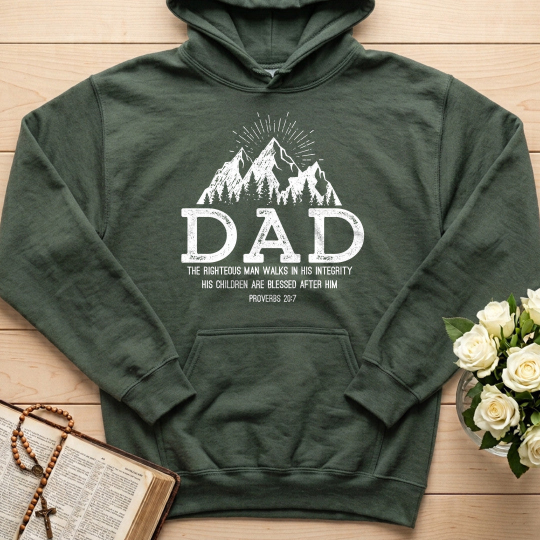 Dad The Righteous Man Walks In His Integrity Children Are Blessed After Proverbs 20.7 01