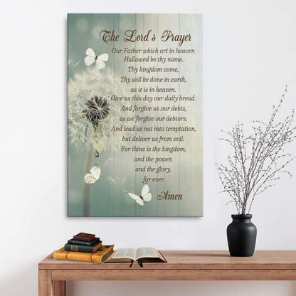 Dandelion The Lord's Prayer Wall Art Canvas