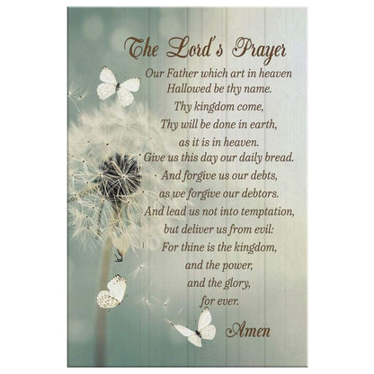 Dandelion The Lord's Prayer Wall Art Canvas