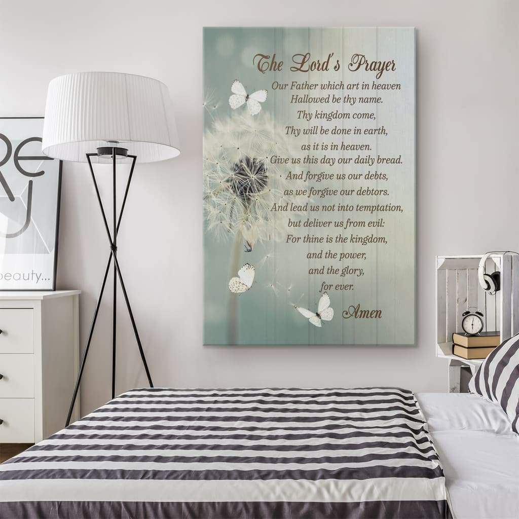 Dandelion The Lord's Prayer Wall Art Canvas