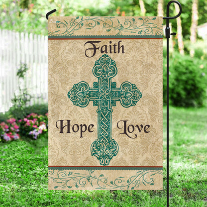 Jesus Flag Faith Hope Love Cross Flag