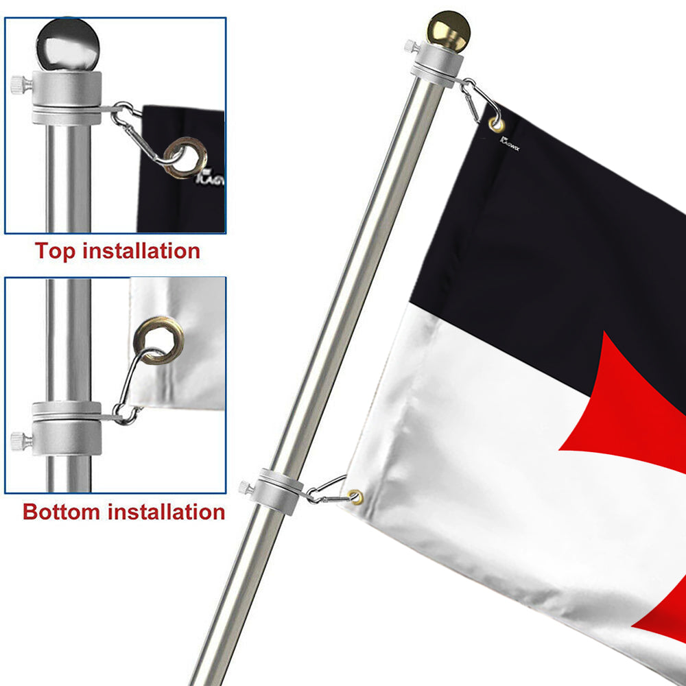 Christian Crusader Flag Knights Templar Grommet Flag