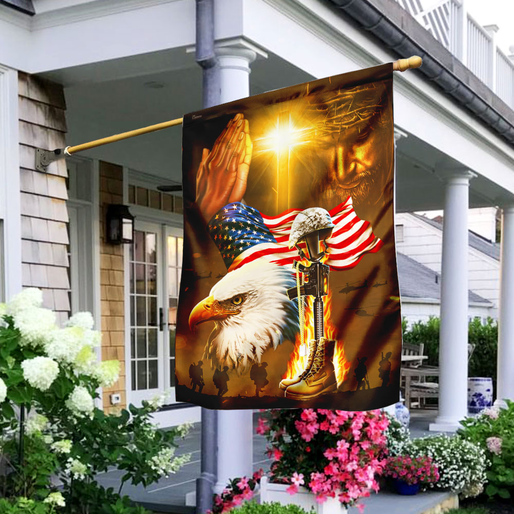 Home Of The Free Because Of The Brave Jesus Patriotism Flag