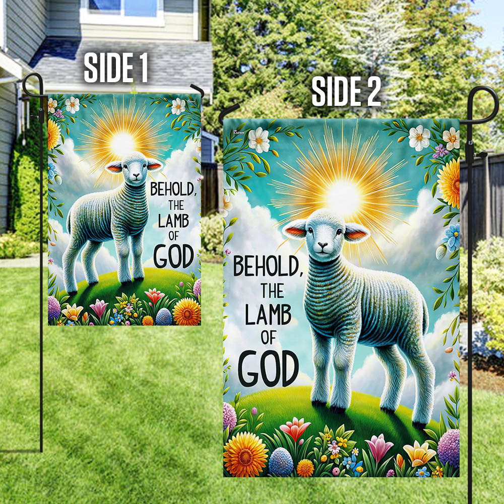FLAGWIX  Lamb Easter Day Behold The Lamb of God Flag