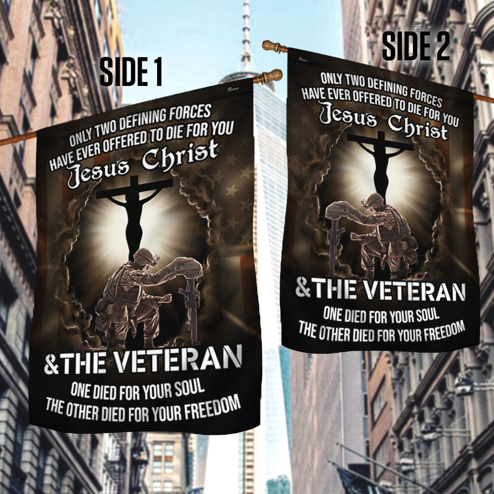 Jesus Veteran Flag Jesus Christ and The Veteran Flag