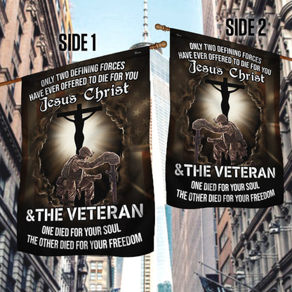 Jesus Veteran Flag Jesus Christ and The Veteran Flag