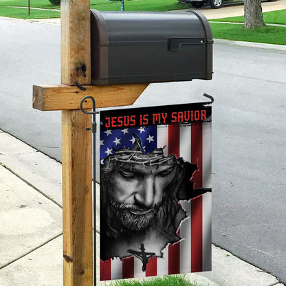 Jesus And American Flag FLAGWIX  ™ Jesus Is My Savior Flag