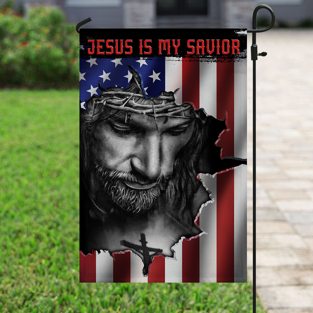 Jesus And American Flag FLAGWIX  ™ Jesus Is My Savior Flag