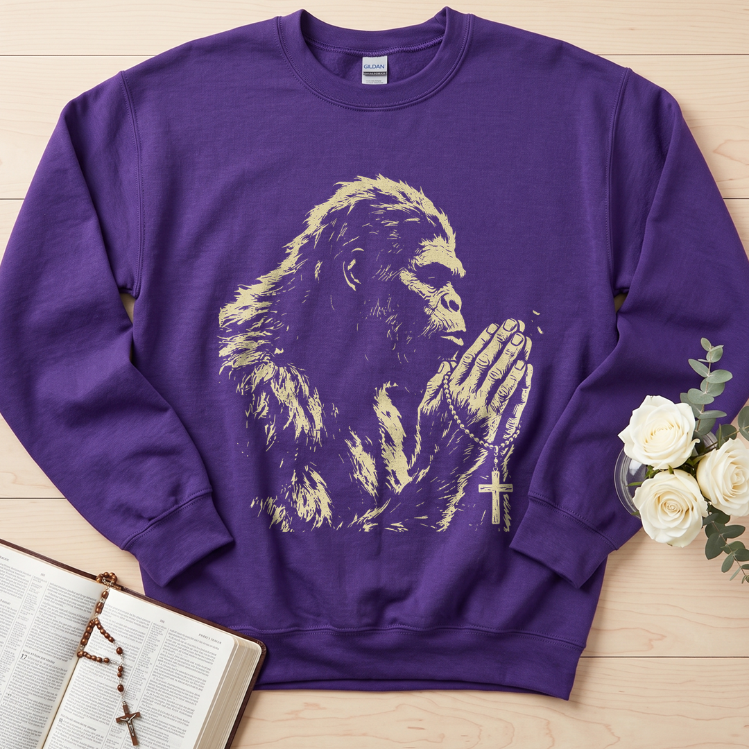 Even Bigfoot Prays 01