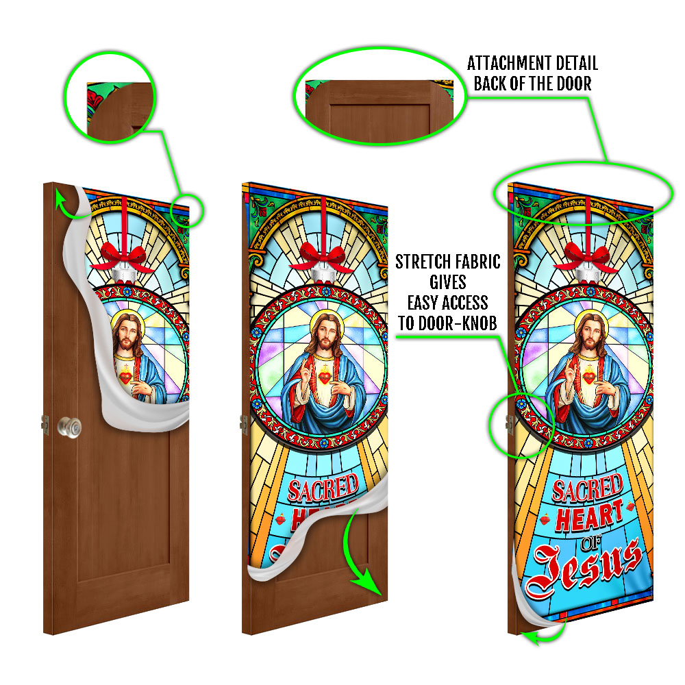 Sacred Heart Of Jesus Door Cover