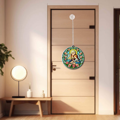 Virgin Mary Mother of Jesus Suncatcher Acrylic Hanging Sign