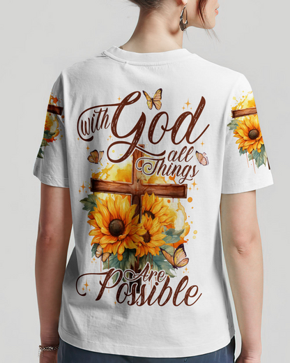 With God All Things Are Possible T-Shirt 1