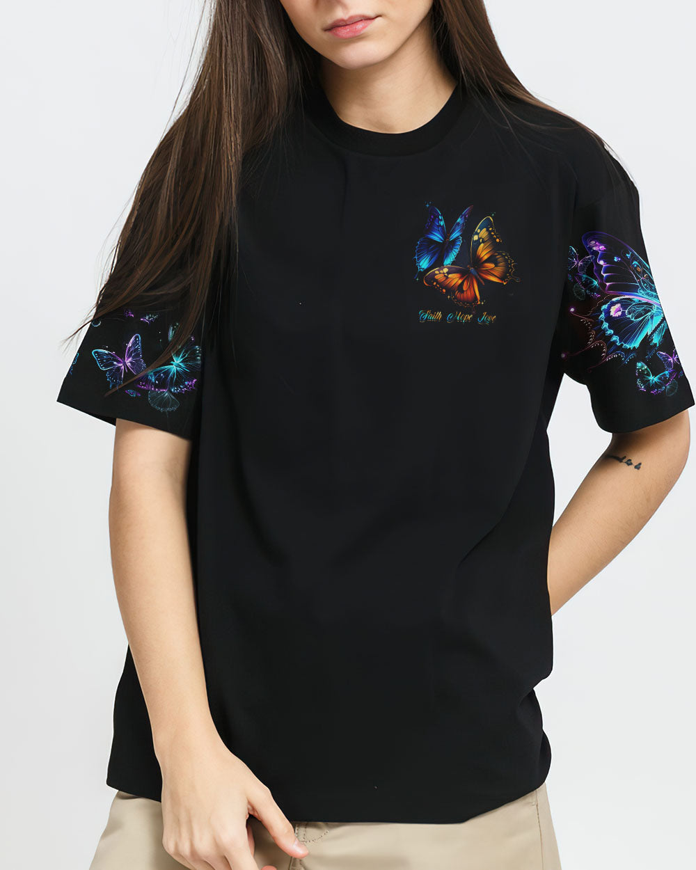 Where There Is Faith Miracles Happen Butterflies T-Shirt