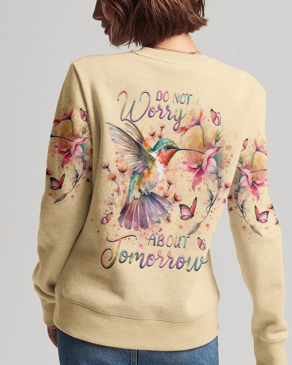 Do Not Worry About Tomorrow Women's All Over Print Sweatshirt