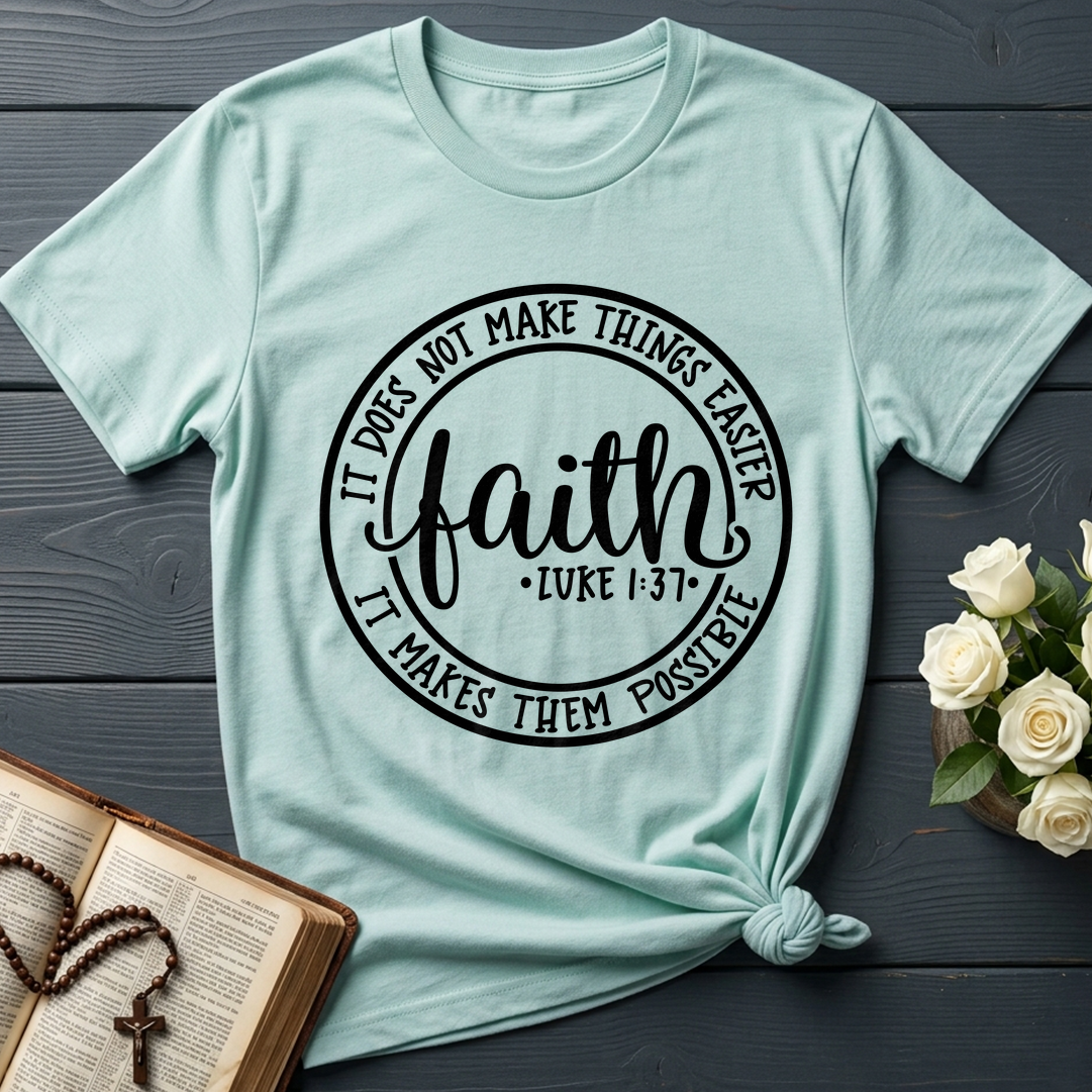 Faith It Does Not Make Things Easier It Makes Them Possible Luke 1.37 01