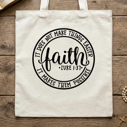 Faith It Does Not Make Things Easier It Makes Them Possible Luke 1.37 01