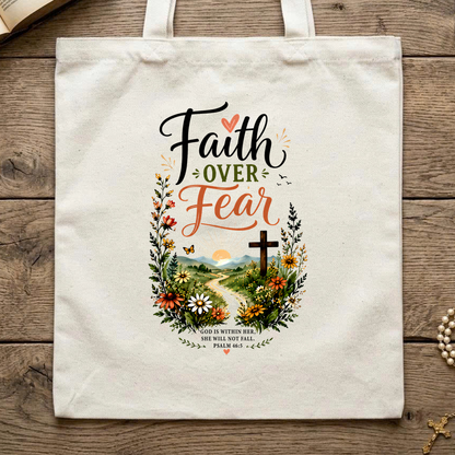 Faith Over Fear God Is Within Her She Will Not Fall Psalm 46.5 01