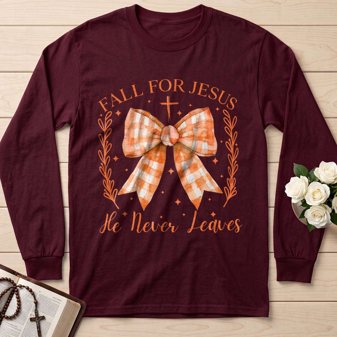 Fall For Jesus He Never Leaves 73