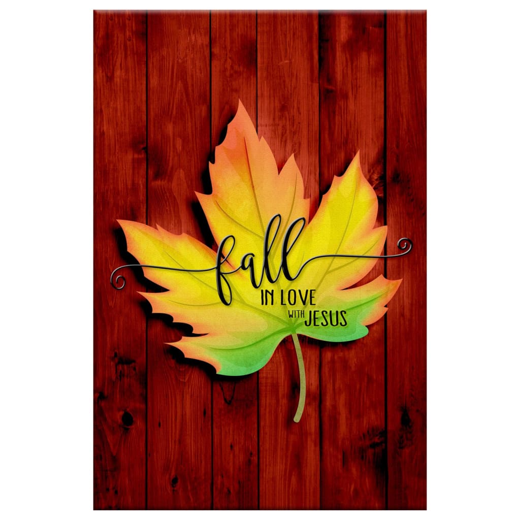 Fall in Love With Jesus Wall Art Canvas Print