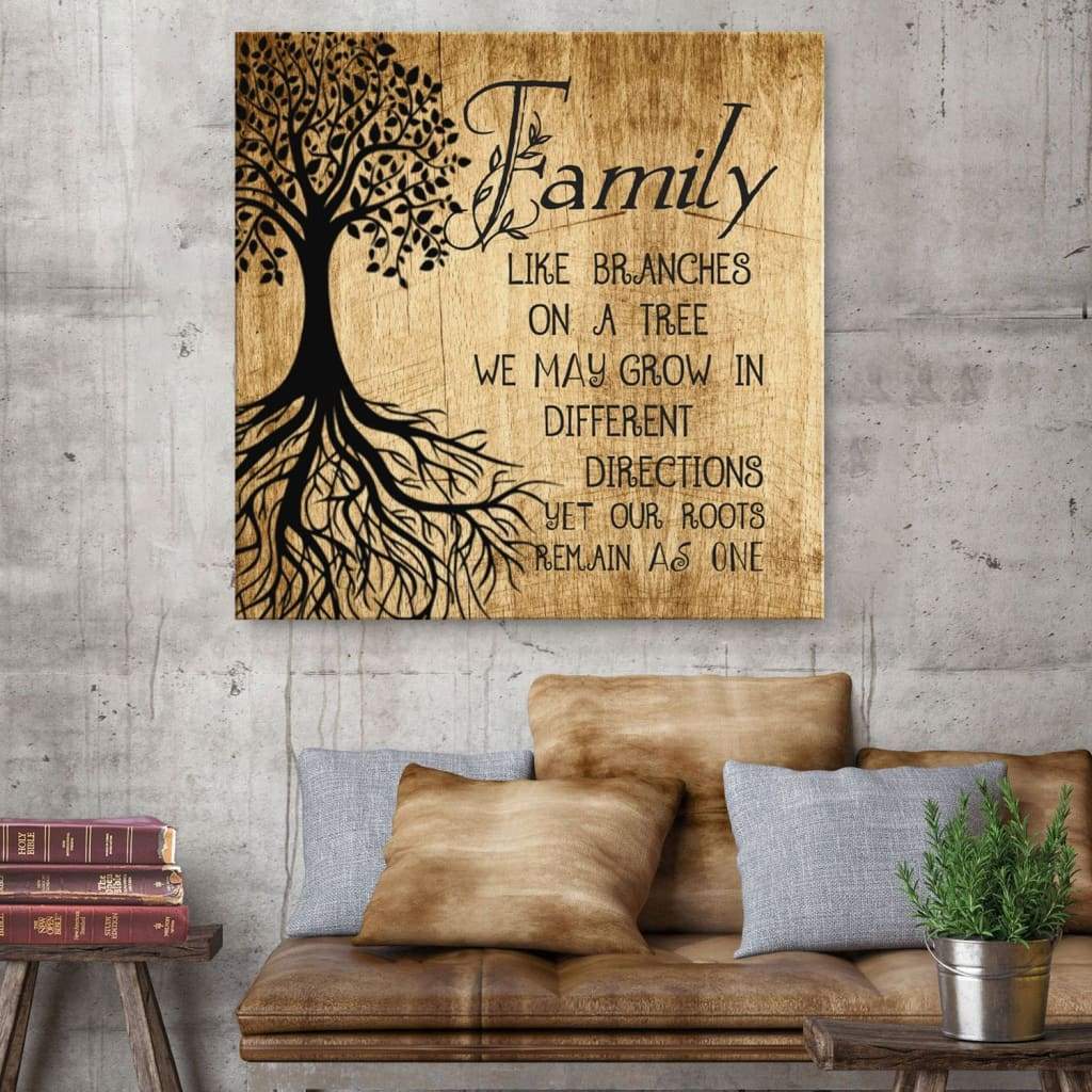 Family Like Branches On A Tree Wall Art Canvas Print