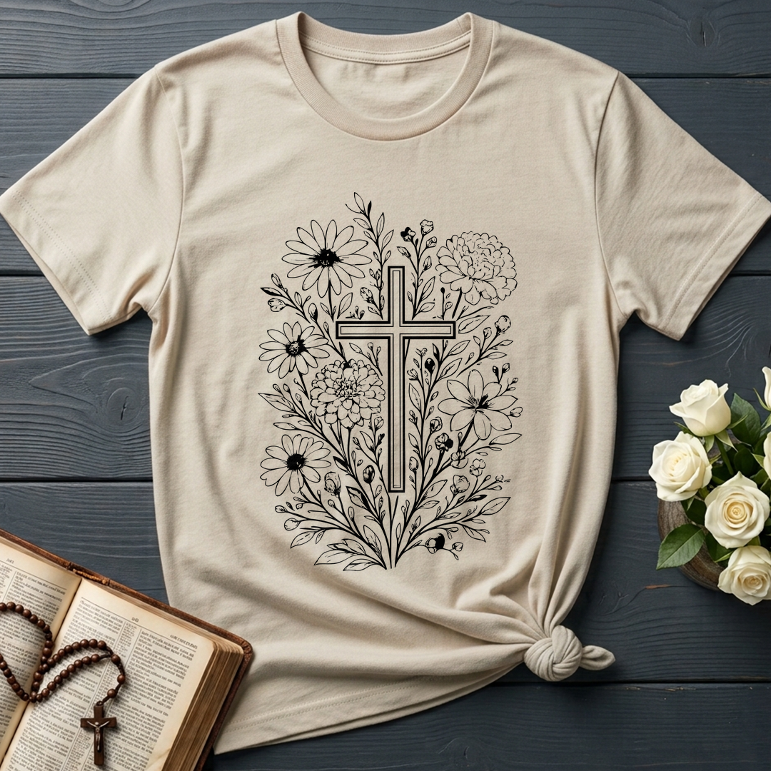 Floral Cross 05
