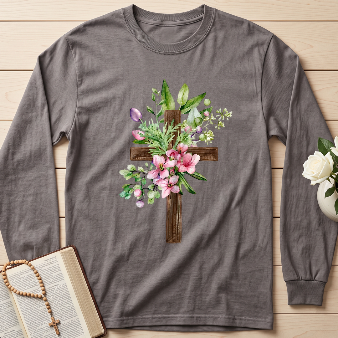 Floral Cross Christian 01