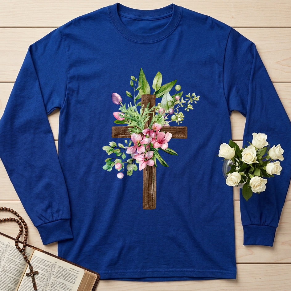 Floral Cross Christian 01