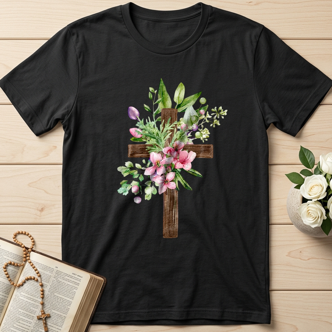 Floral Cross Christian 01