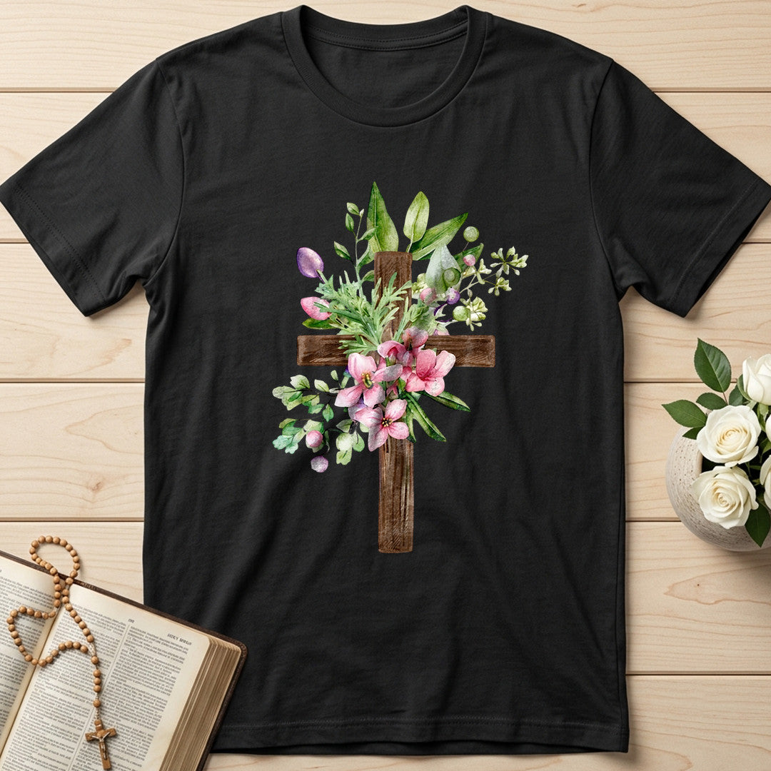 Floral Cross Christian 01