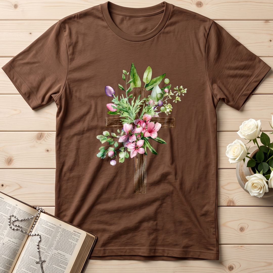 Floral Cross Christian 01