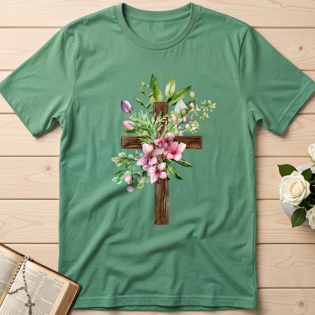 Floral Cross Christian 01