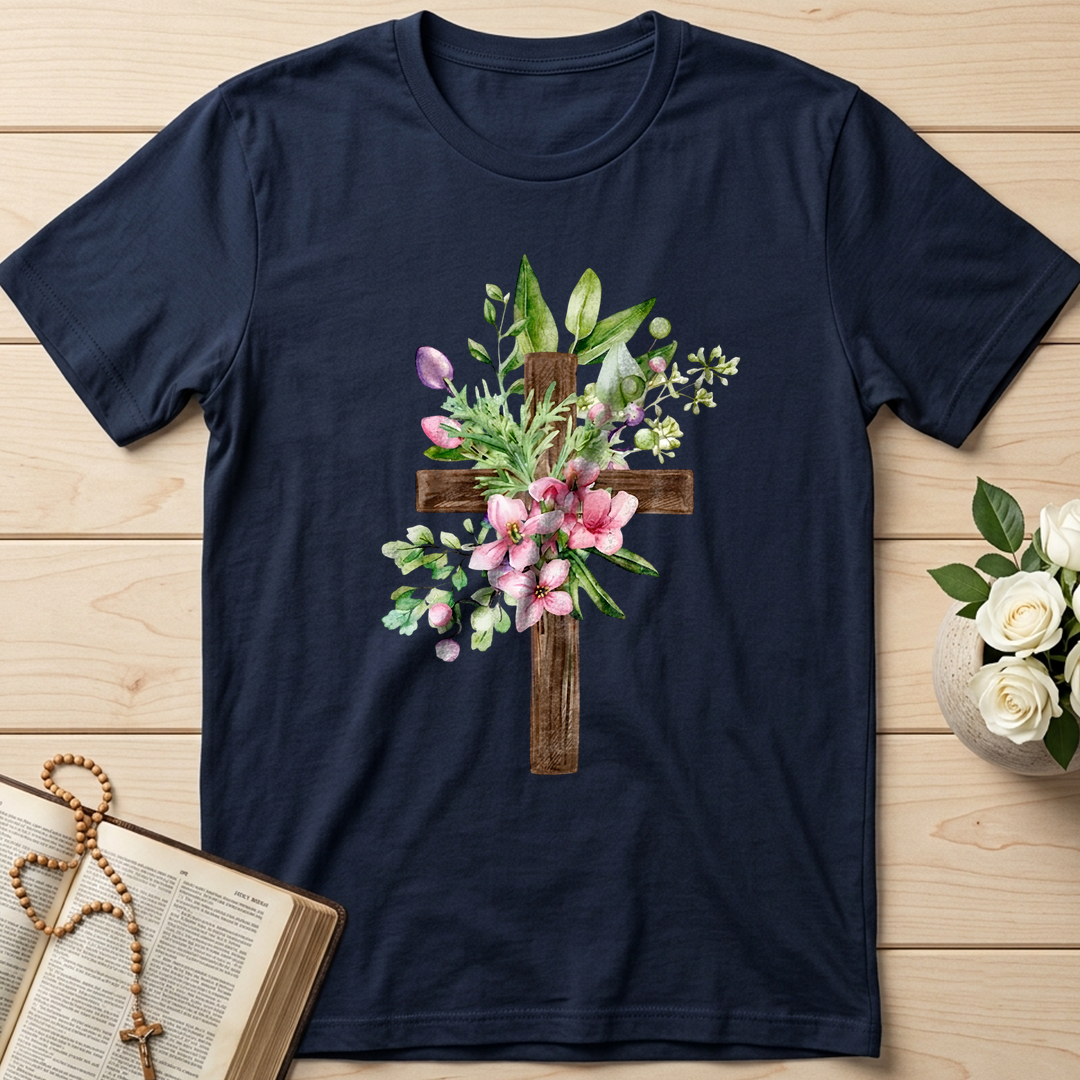 Floral Cross Christian 01