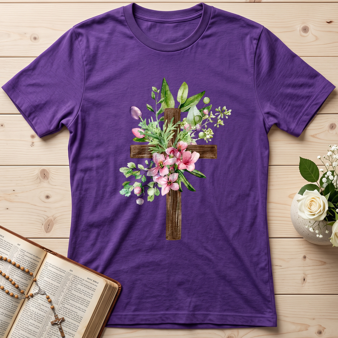 Floral Cross Christian 01